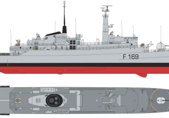 Корабль HMS Amazon F169 [Type 21 Frigate] - чертежи, габариты, рисунки